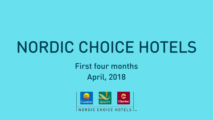 Nordic Choice Hotels resultater første tertial 2018.
