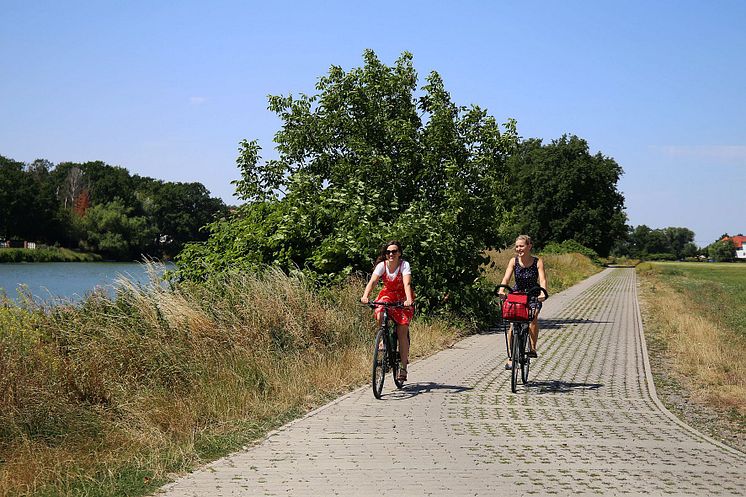 Fahrradtour entlang der Mulde bei Dehnitz