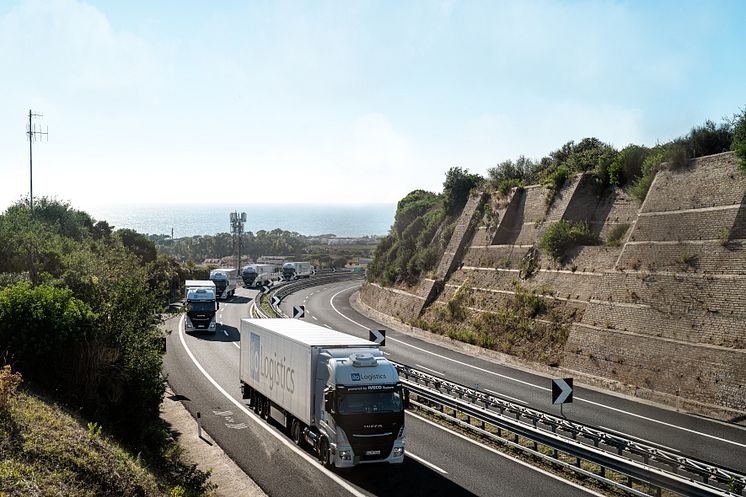 LNG-Lkw auf der Autobahn