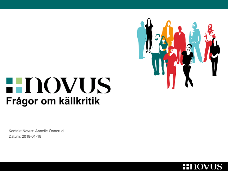 Novus-undersökning om källkritik