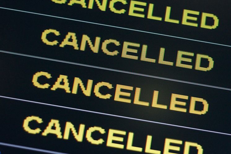 Flights cancelled
