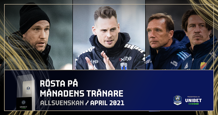 Månadens tränare Allsvenskan April 2021