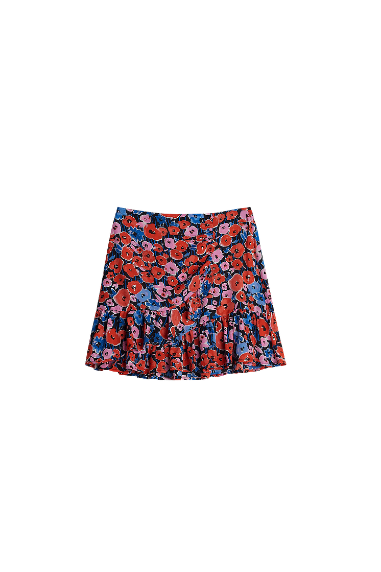 Li wrap skirt- Fruity flower 