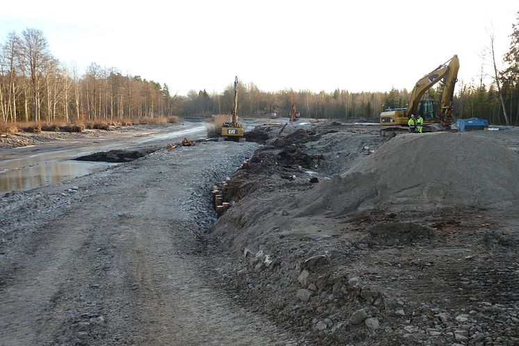 Pågående arbete i Norsholm