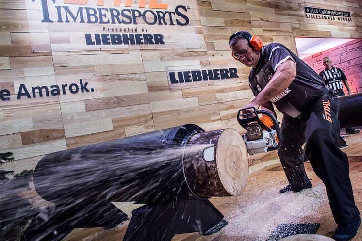 Jason Wynyard världsmästare Timbersports 2017