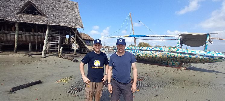 Senior Technician Johnny Hayes and Senior Lecturer, Simon Scott-Harden, have been helping establish a new Heritage Boat Building Training Centre