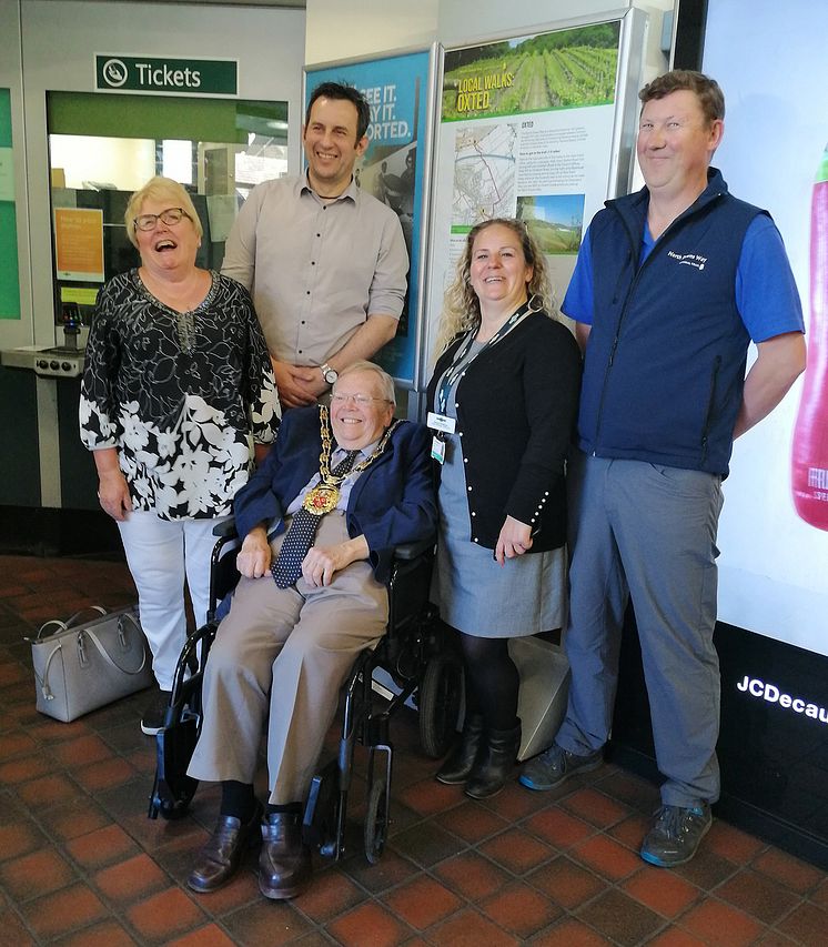 Launch of Oxted North Downs Way display