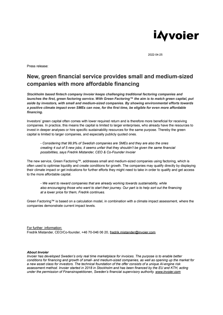 Invoier launches first green factoring service_220425.pdf