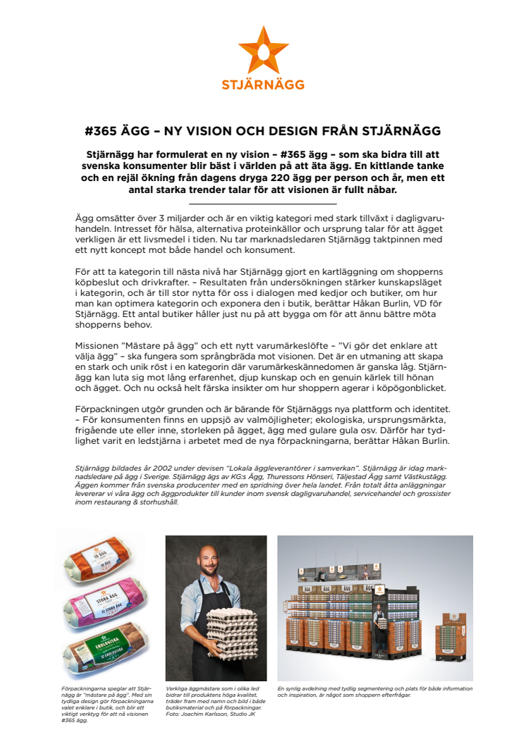 #365 ägg – ny vision och design från Stjärnägg