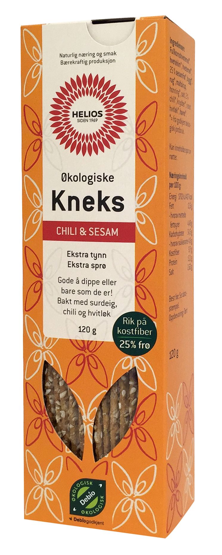 Helios kneks Chili & sesam 120 g