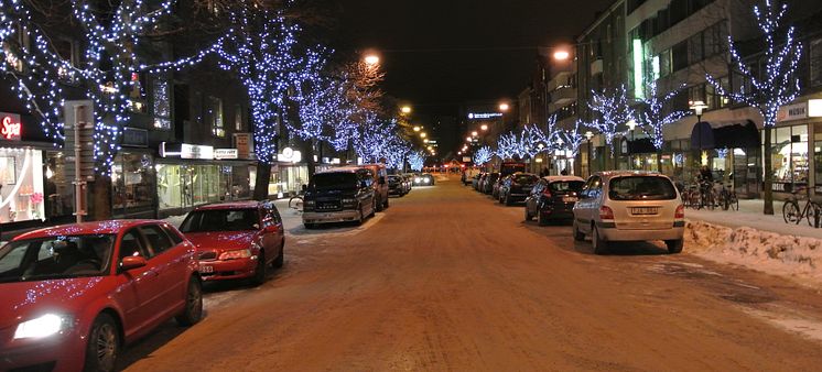 Vinterljus på Järnvägsgatan