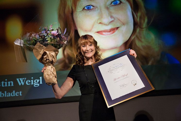 Kerstin Weigl, Aftonbladet, vinnare av Lukas Bonniers Stora Journalistpris 2015!