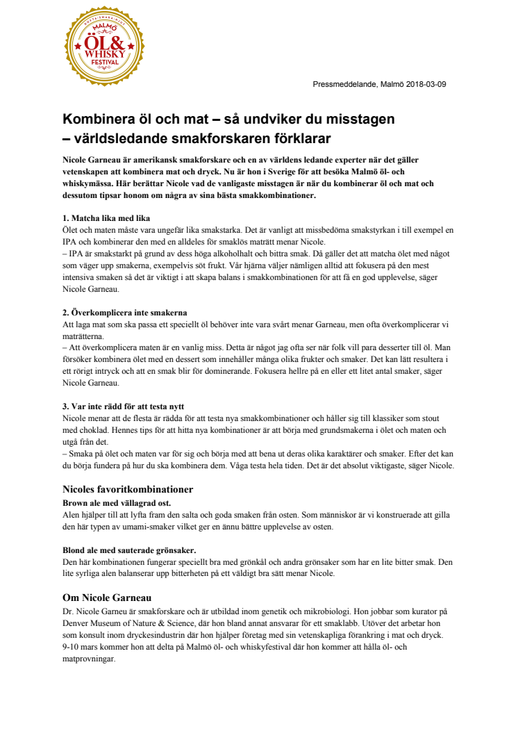 Kombinera öl och mat – så undviker du misstagen – världsledande smakforskaren förklarar