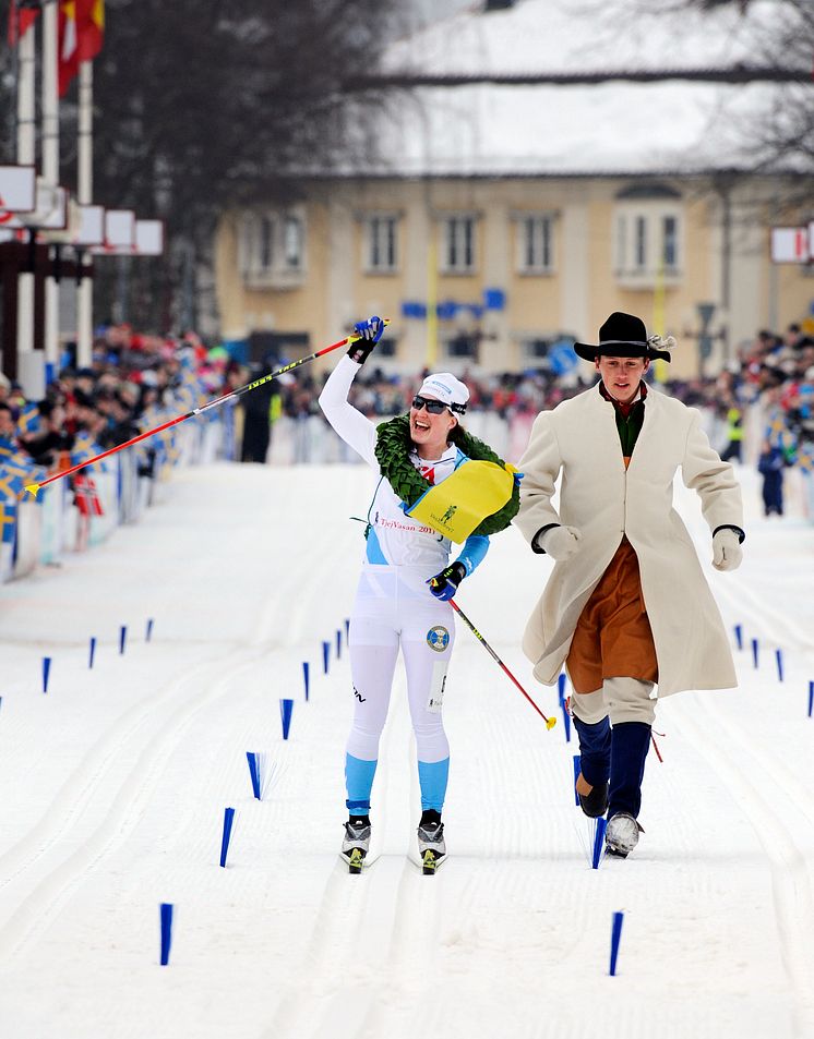 Jenny Hansson och kransmasen 