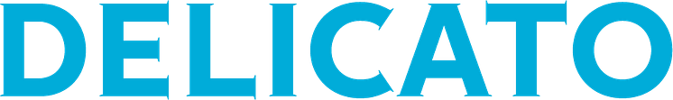 Delicato logotype blå