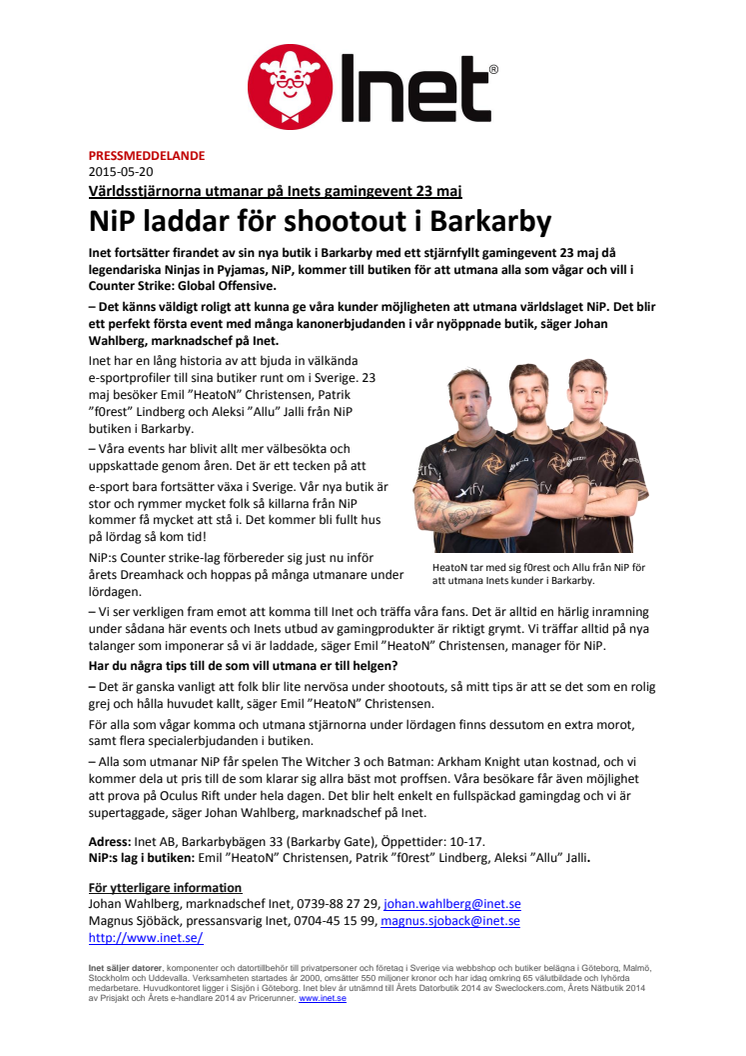 NiP laddar för shootout i Barkarby
