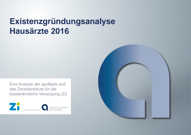 Grafiken: Existenzgründungsanalyse Hausärzte 2016