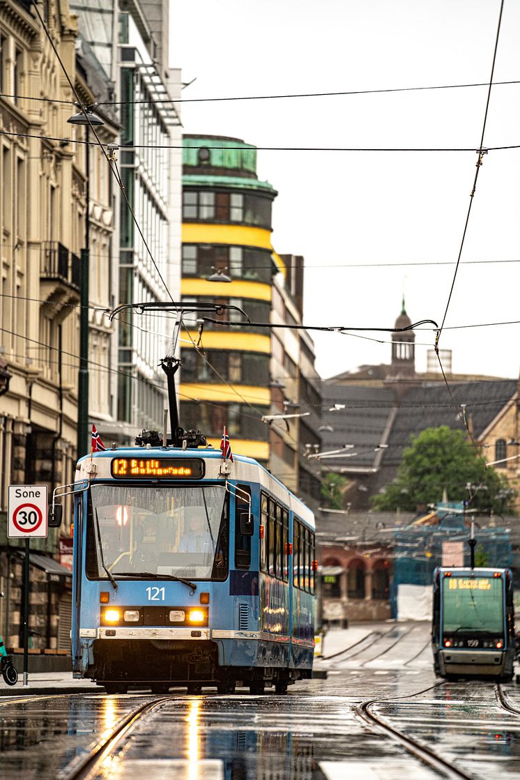 Trikken er tilbake i Storgata