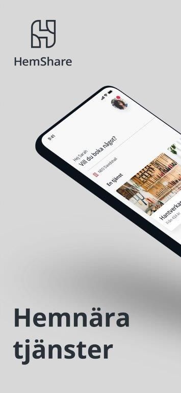 Hemshare, Riksbyggens app för boendenära tjänster