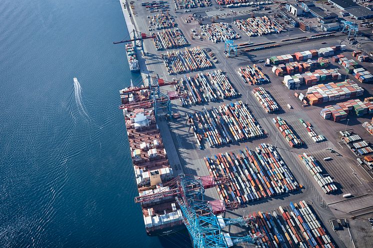 Aerial Port of Gothenburg