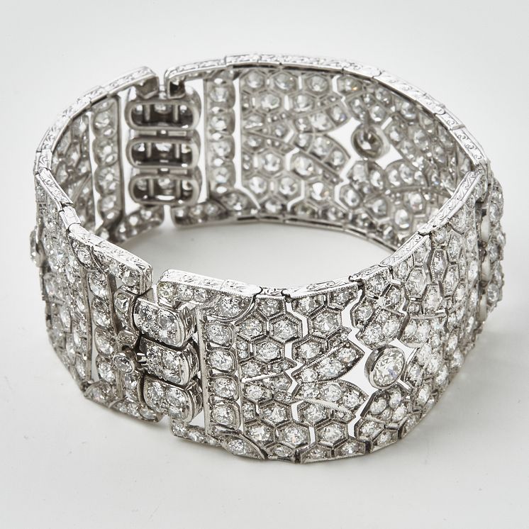 Art deco diamantarmbånd