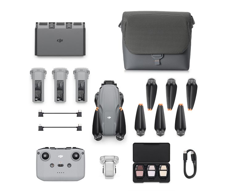 DJI Air 3S Fly More Combo（DJI RC N3）_from above_battery detached.jpg