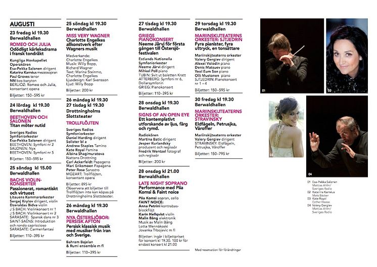 Östersjöfestivalen 2013 - programbladet