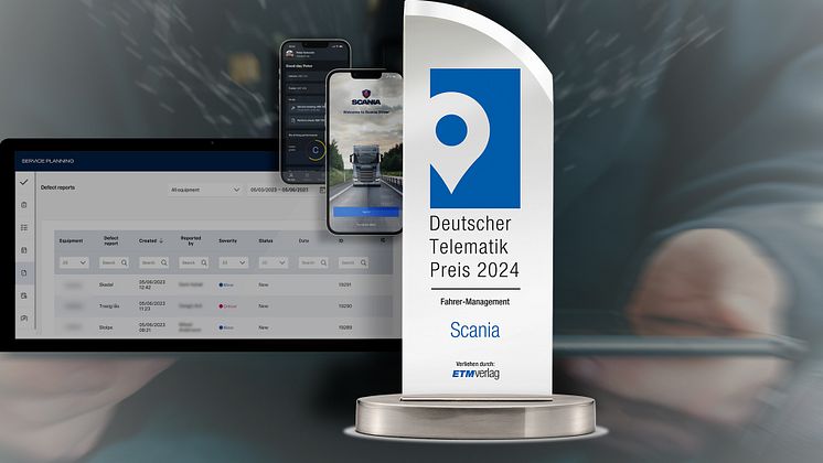 Deutscher Telematik Preis 2024 - 1. Platz für das beste Fahrermanagement