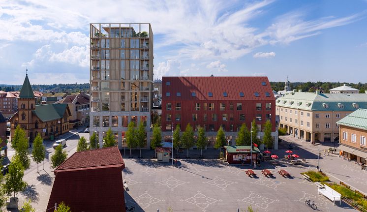 Dreem arkitekters och Point Properties förslag för upprustning av Brotorget Södra 