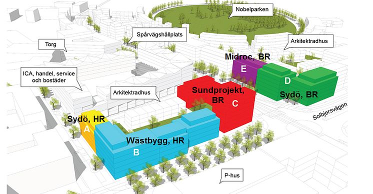 Byggrätter centrala Brunnshög 170823