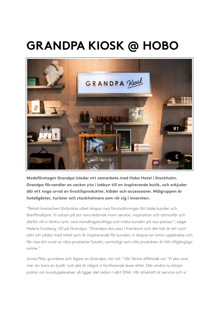 GRANDPA KIOSK @ HOBO