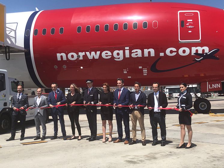 Norwegian vuelo  inaugural Barcelona- Chicago 