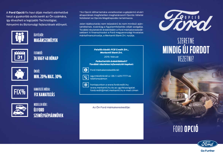 Szemléletváltást hirdet a Ford Credit az autófinanszírozásban