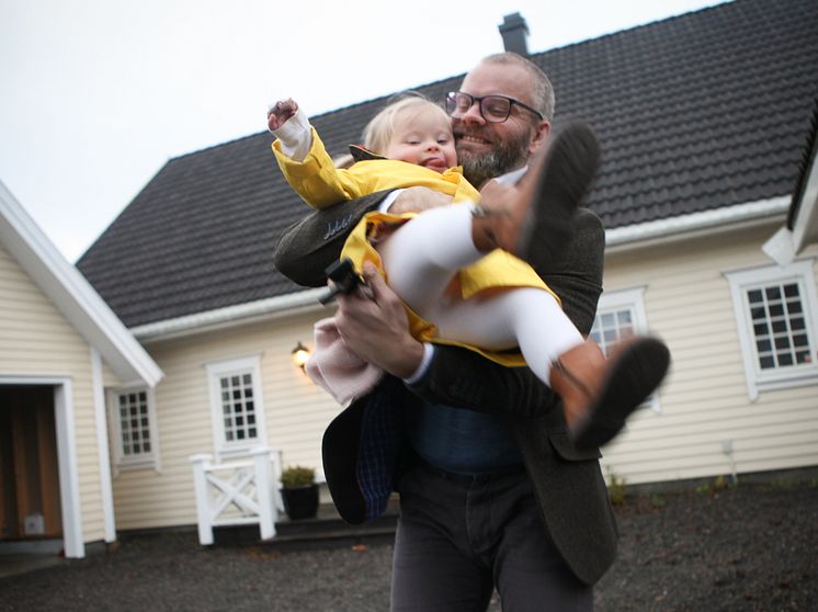 Pappa Aleksander Helmbersberg og Milla