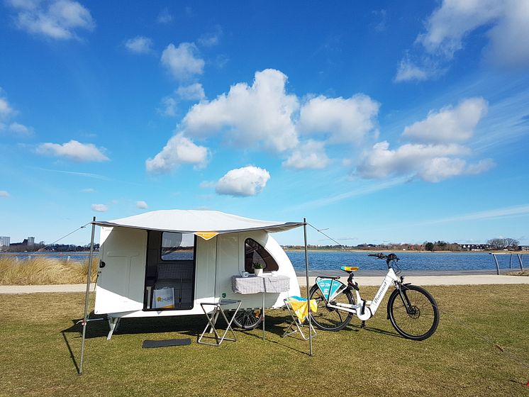 Fahrrad-Camper auf Fehmarn