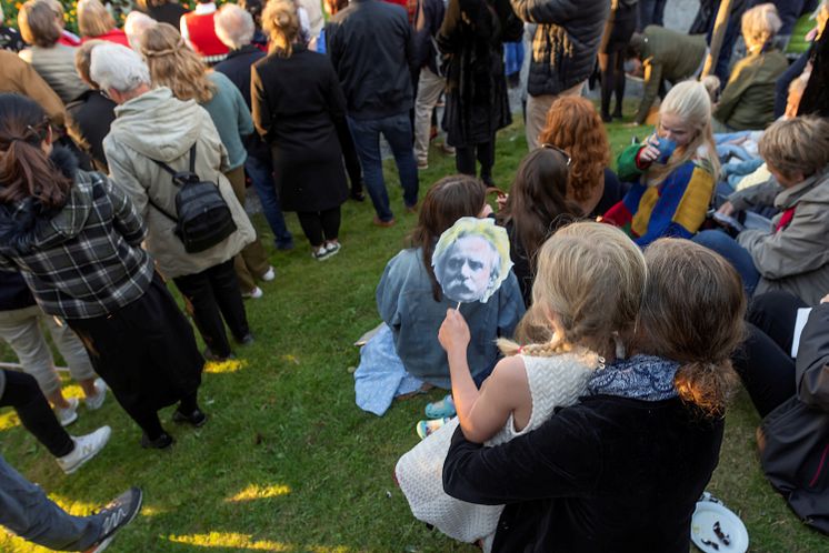 Bilde fra hagen på Troldhaugen