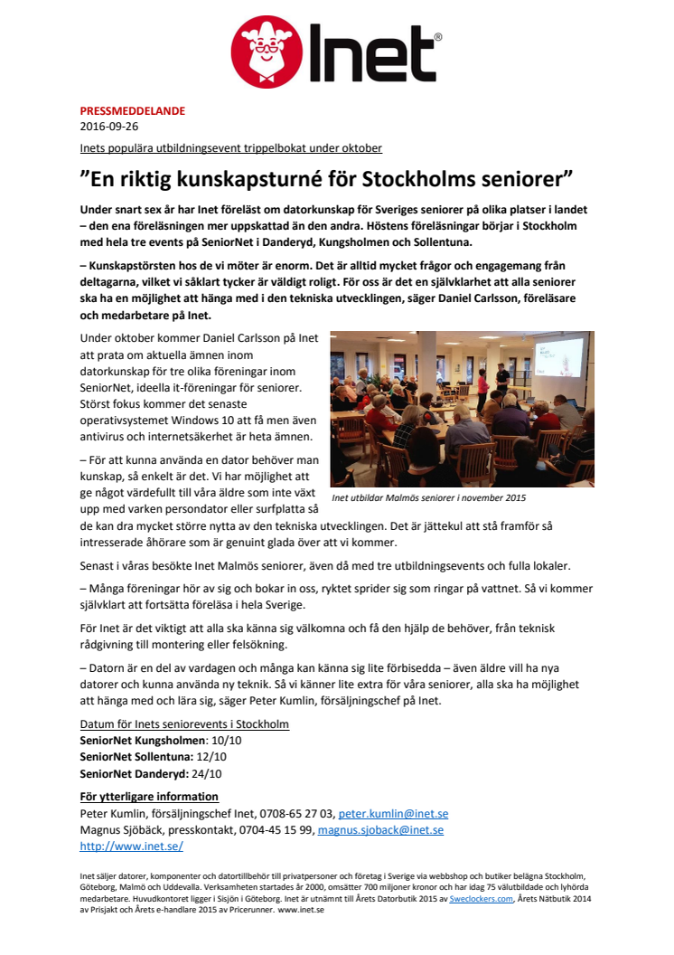 ”En riktig kunskapsturné för Stockholms seniorer”