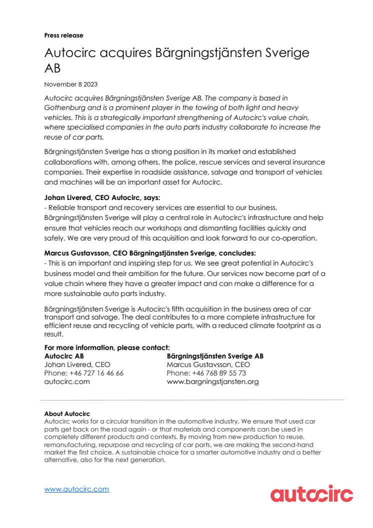 Press release Bärgningstjänsten Sverige part of Autocirc.pdf