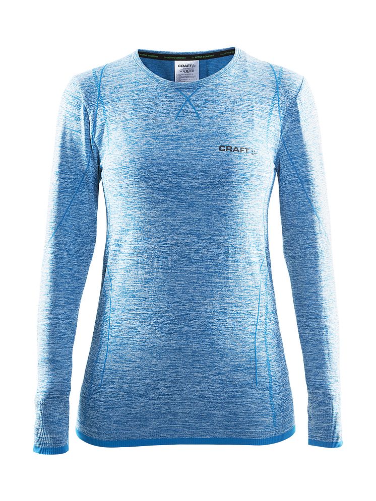 Active Comfort round neck long sleeve för dam i färgen brisk (ca pris 350 kr)