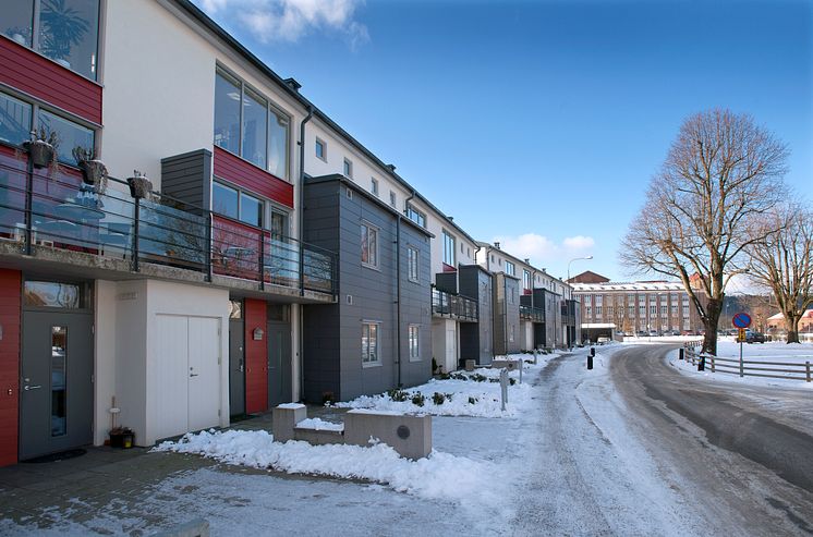 AB Bostäder i Borås, Kvarteret Olofsholm - Radhusliknande lägenheter i centrala Borås