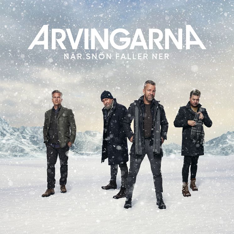 ARVINGARNA - singelomslag När snön faller ner