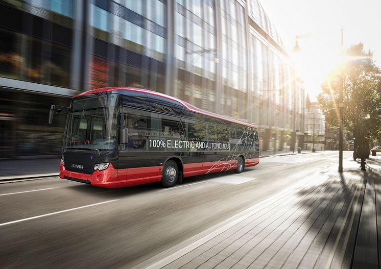 Scania Citywide LF 100 Prozent elektrisch und autonom