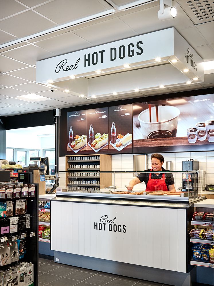 Flaggskeppsstation Real Hot Dogs
