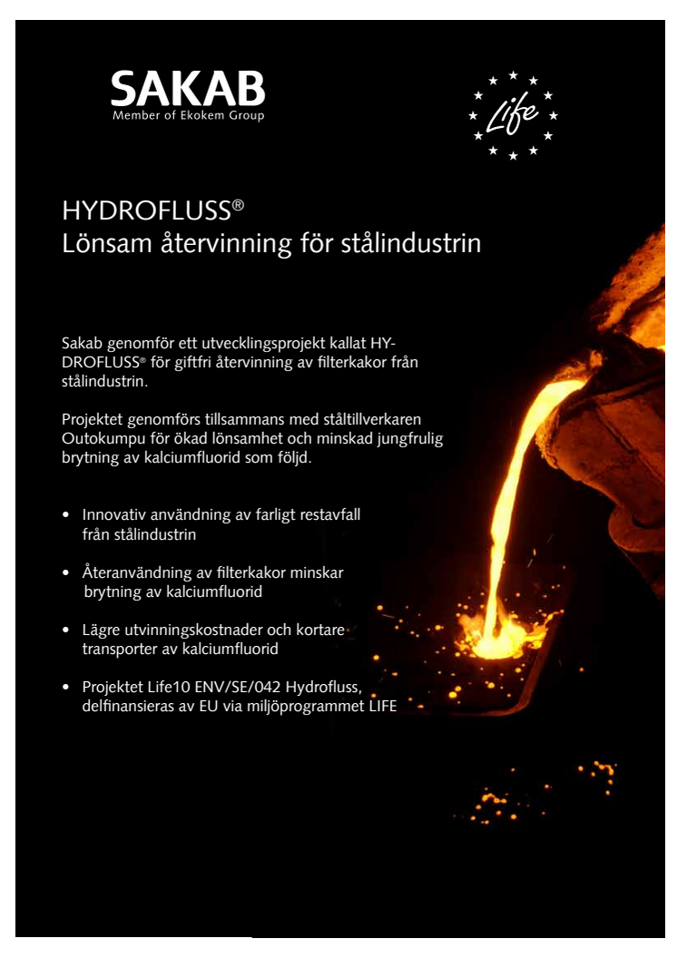 Informationsblad om projekt Hydrofluss