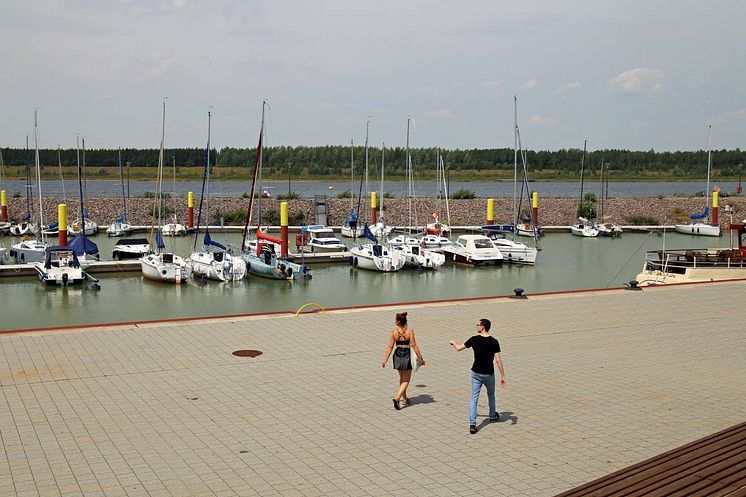 Der Hafen am Zwenkauer See