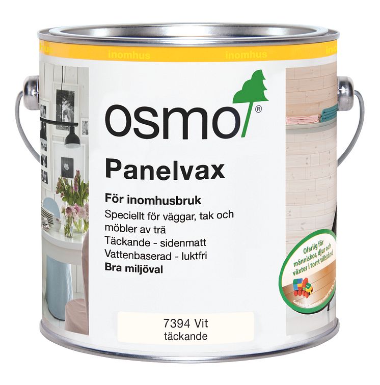 Osmo Panelvax 7394 Vit täckande 2,5L