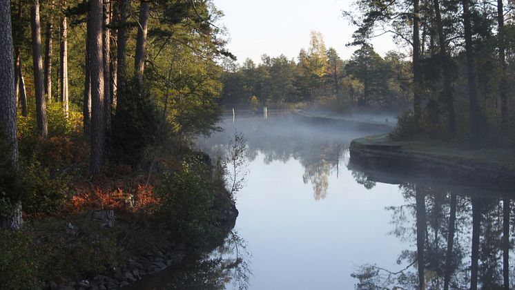 Morgon på Göta kanal