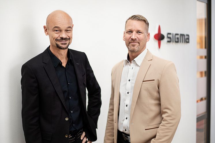 Anders Dannqvist, VD Sigma Civil Andreas Leander, avdelningschef Miljö och Geoteknik Sigma Civil i Örebro