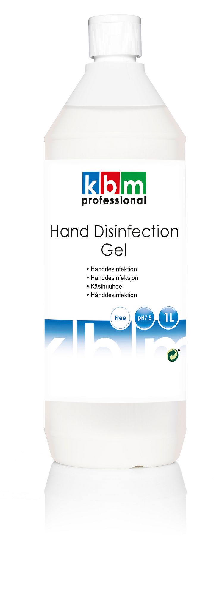 Handdesinfektion gel, 1 liter, KBM Professional