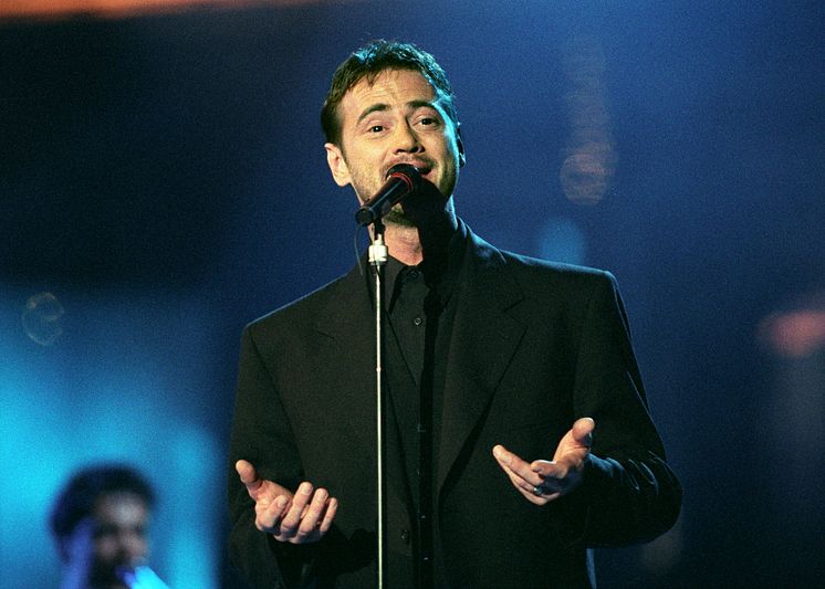 Christer Björkman vid ESC i Malmö 1992